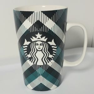 2015 Starbucks 16oz Plaid Mug